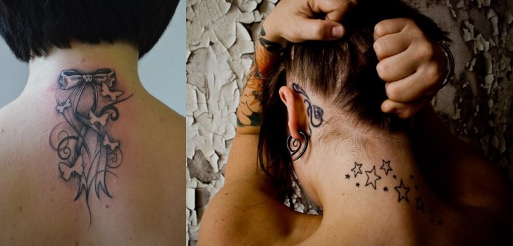 Tatuagens no pescoço